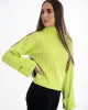 Karlie Turtle Neck Knitted Jumper In Lime sold by Vivichi
