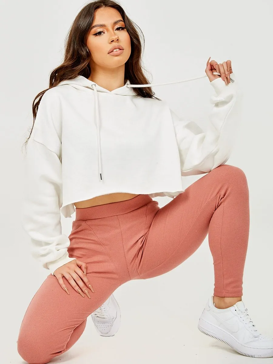 Ruth Seam Detail Ribbed Leggings In Pink sold by Vivichi product image thumbnail 4