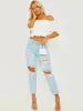 Ailin Ruched Frill Bardot Crop Top In Cream sold by Vivichi