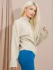 Karlie Turtle Neck Knitted Jumper In Stone sold by Vivichi