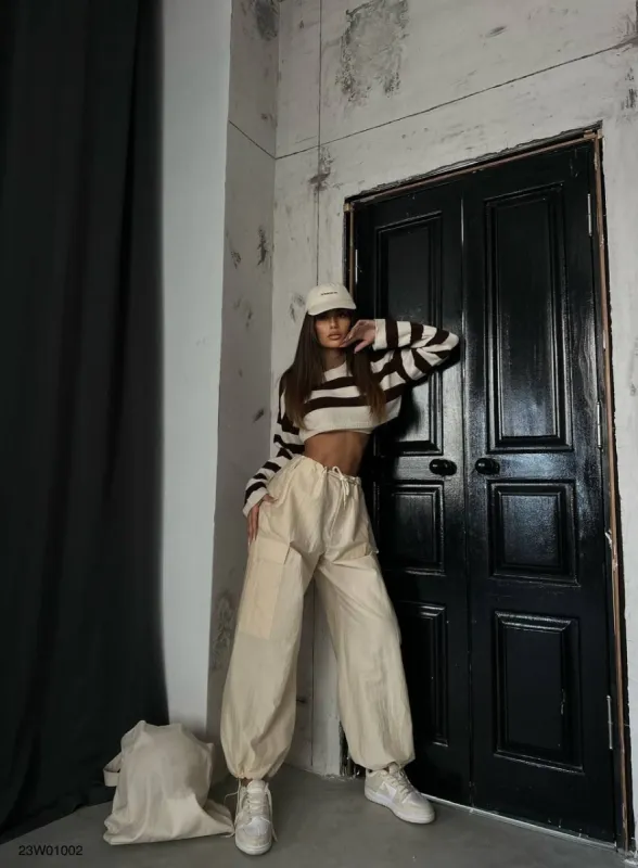 *PRE-ORDER* Jena Parachute Cargo Jogger sold by Vivichi