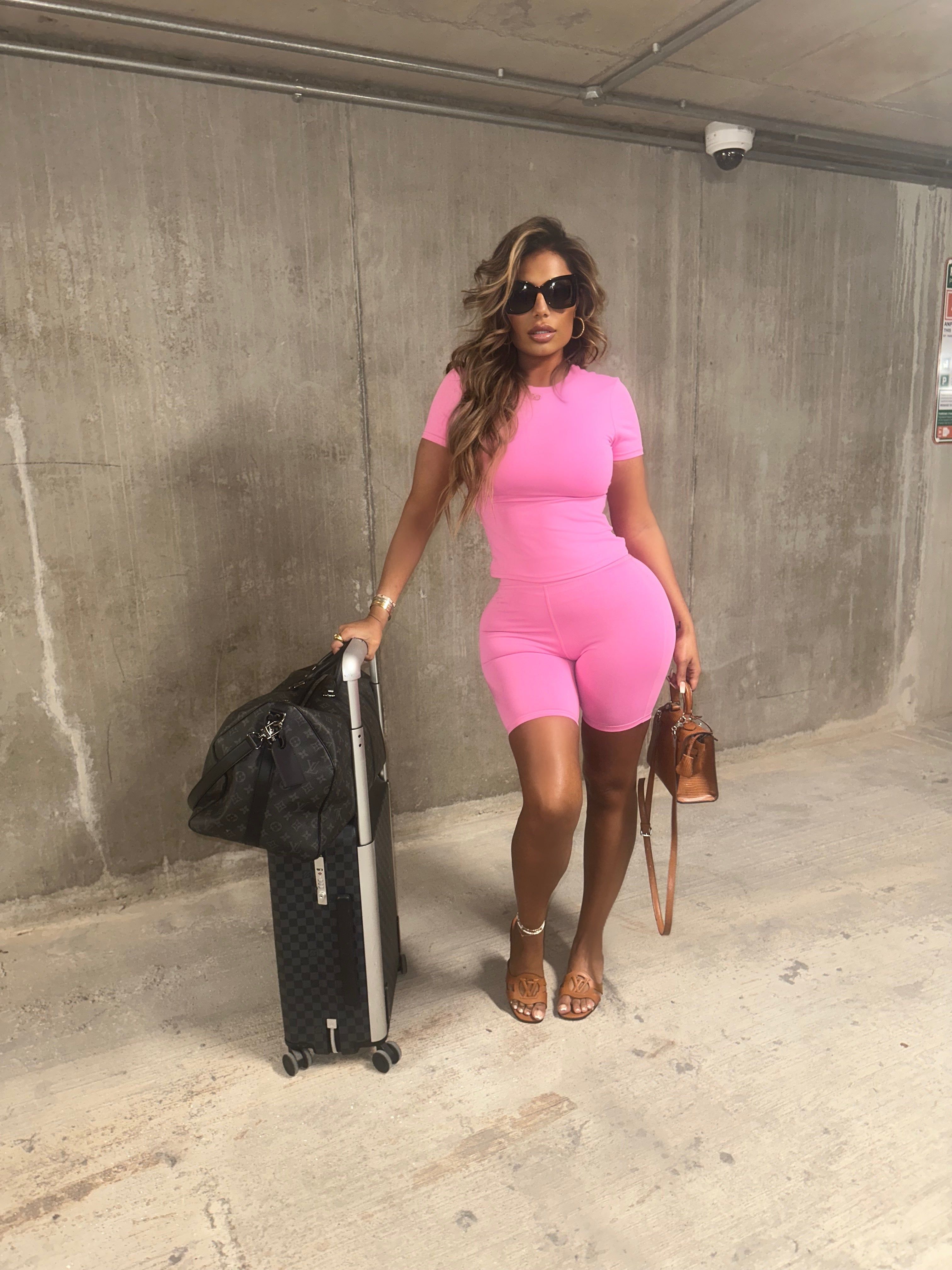 Pink Signature Shorts sold by Honeyz product image thumbnail 3