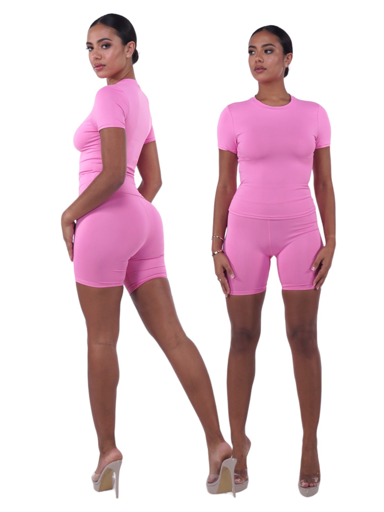 Pink Signature Shorts sold by Honeyz product image thumbnail 2