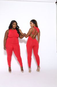 Red H Jumpsuit sold by Honeyz