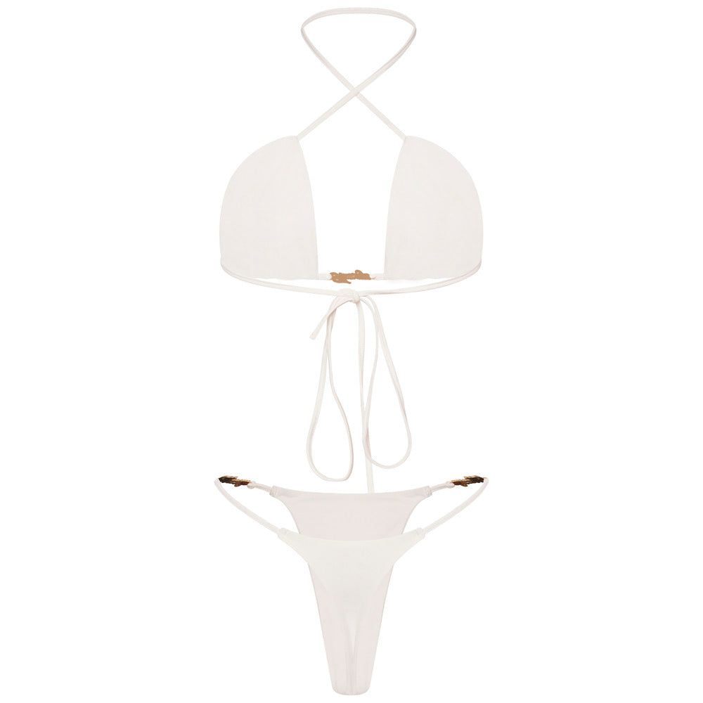 White H Bikini Set sold by Honeyz