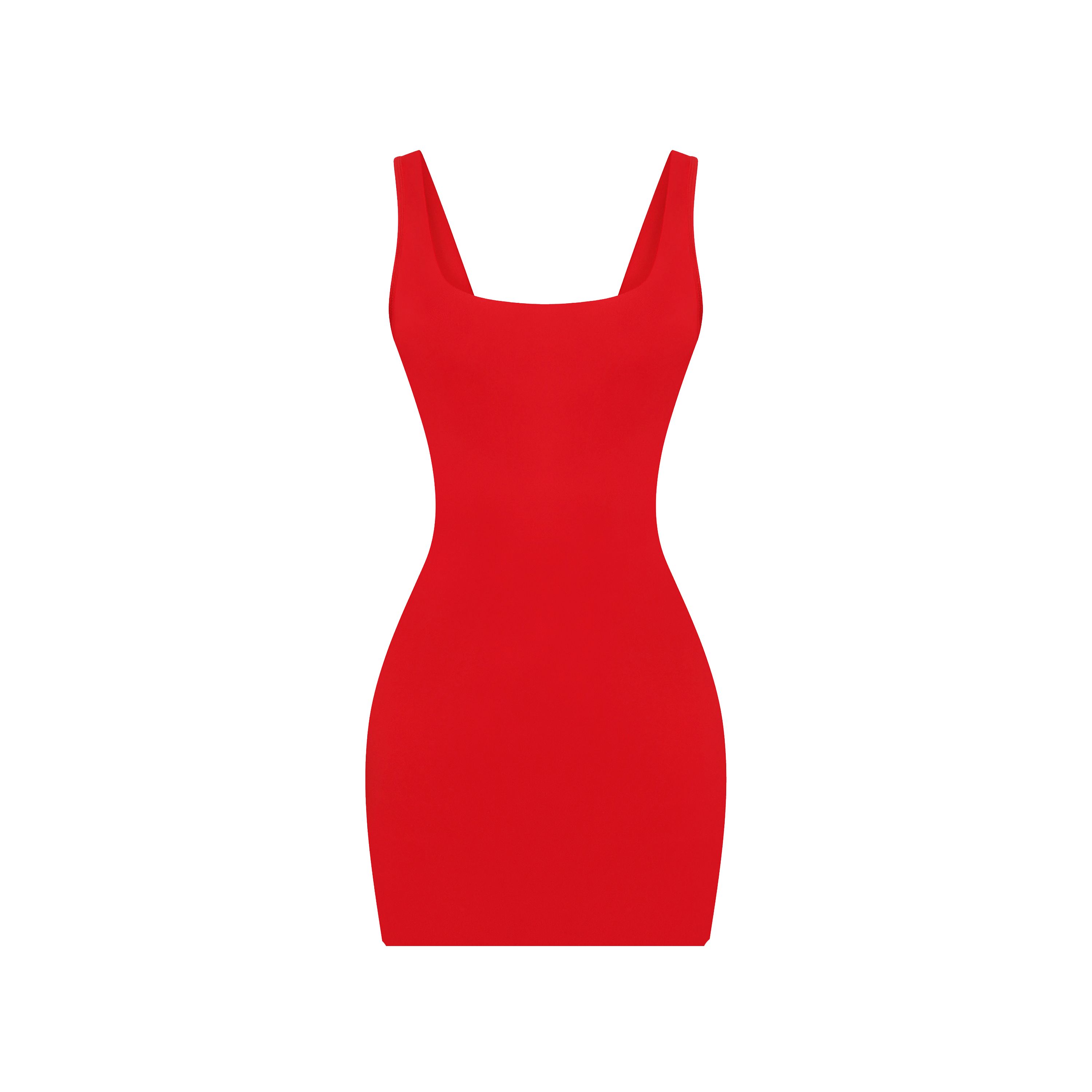 Red Soft Bandage Mini Dress sold by Honeyz
