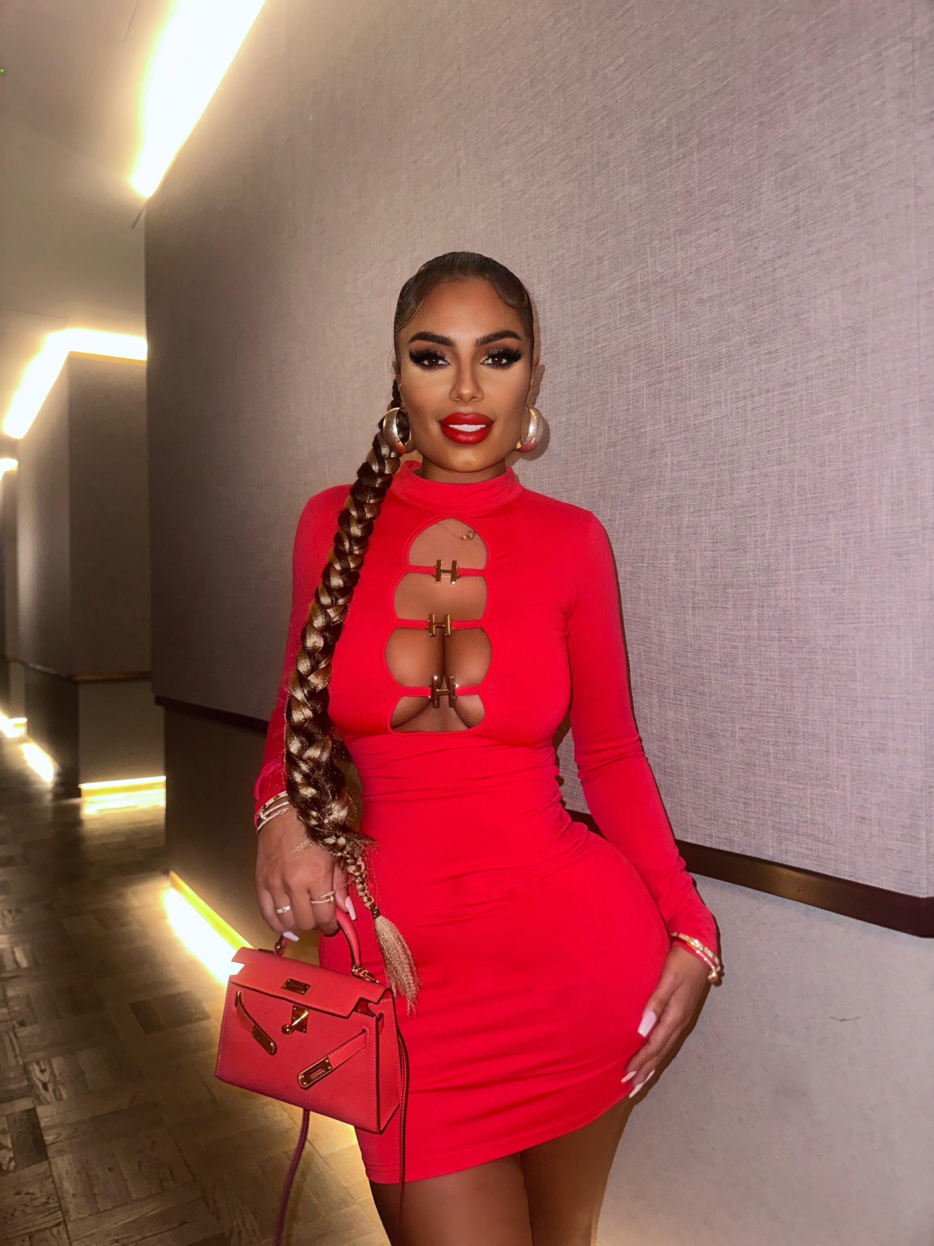 Red H Mini Dress sold by Honeyz product image thumbnail 2