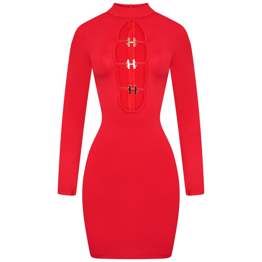 Red H Mini Dress sold by Honeyz