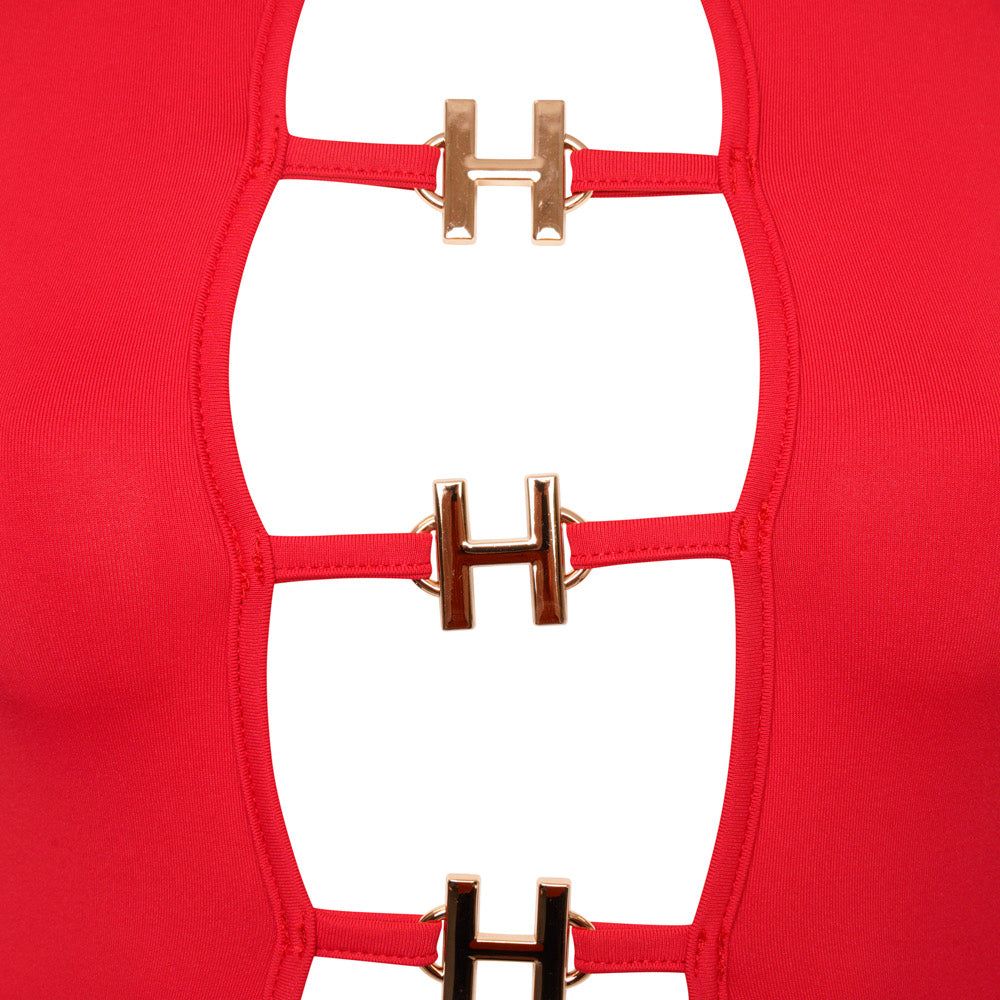 Red H Mini Dress sold by Honeyz product image thumbnail 3