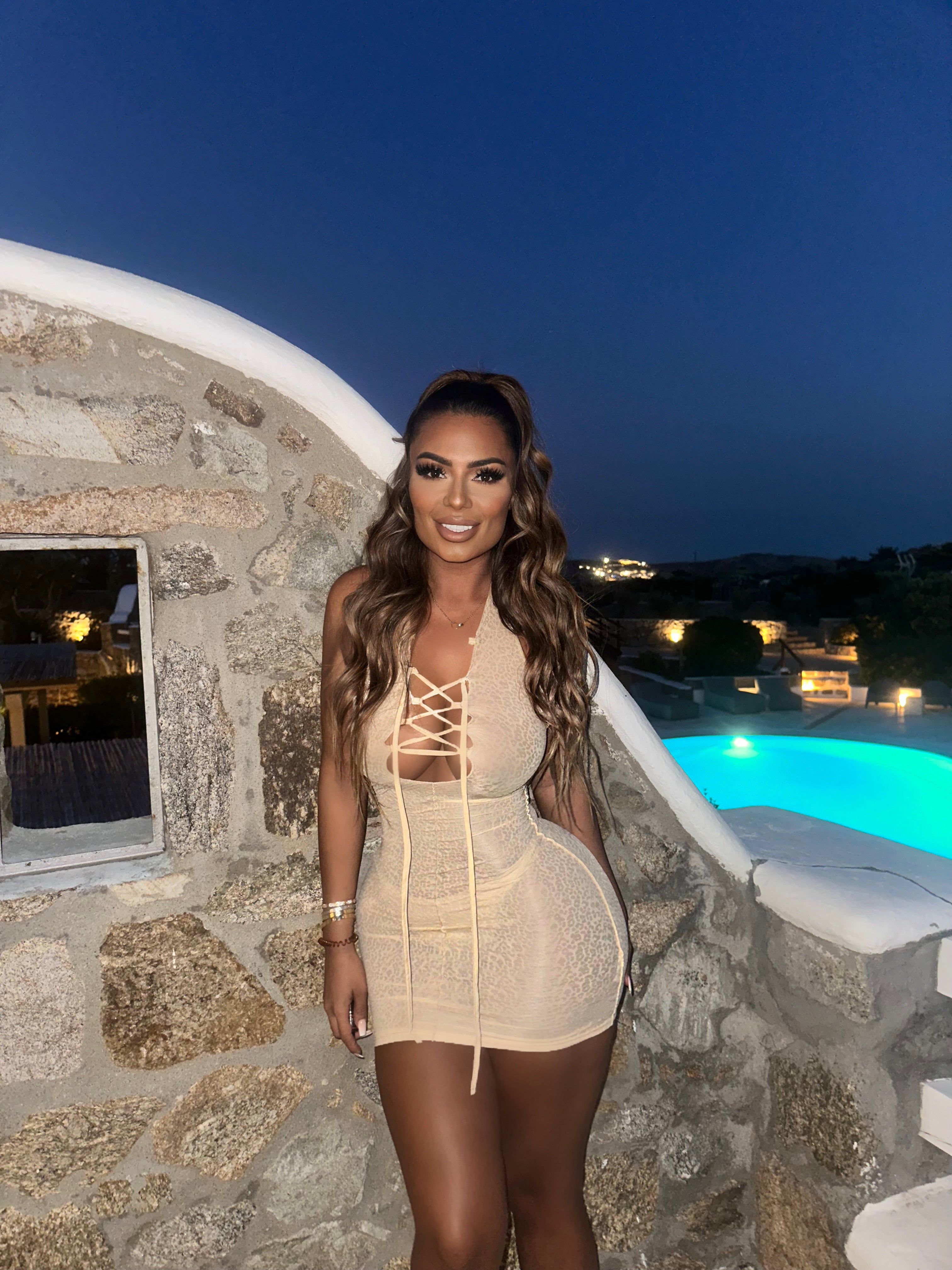 Beige Snake Print Mini sold by Honeyz product image thumbnail 2