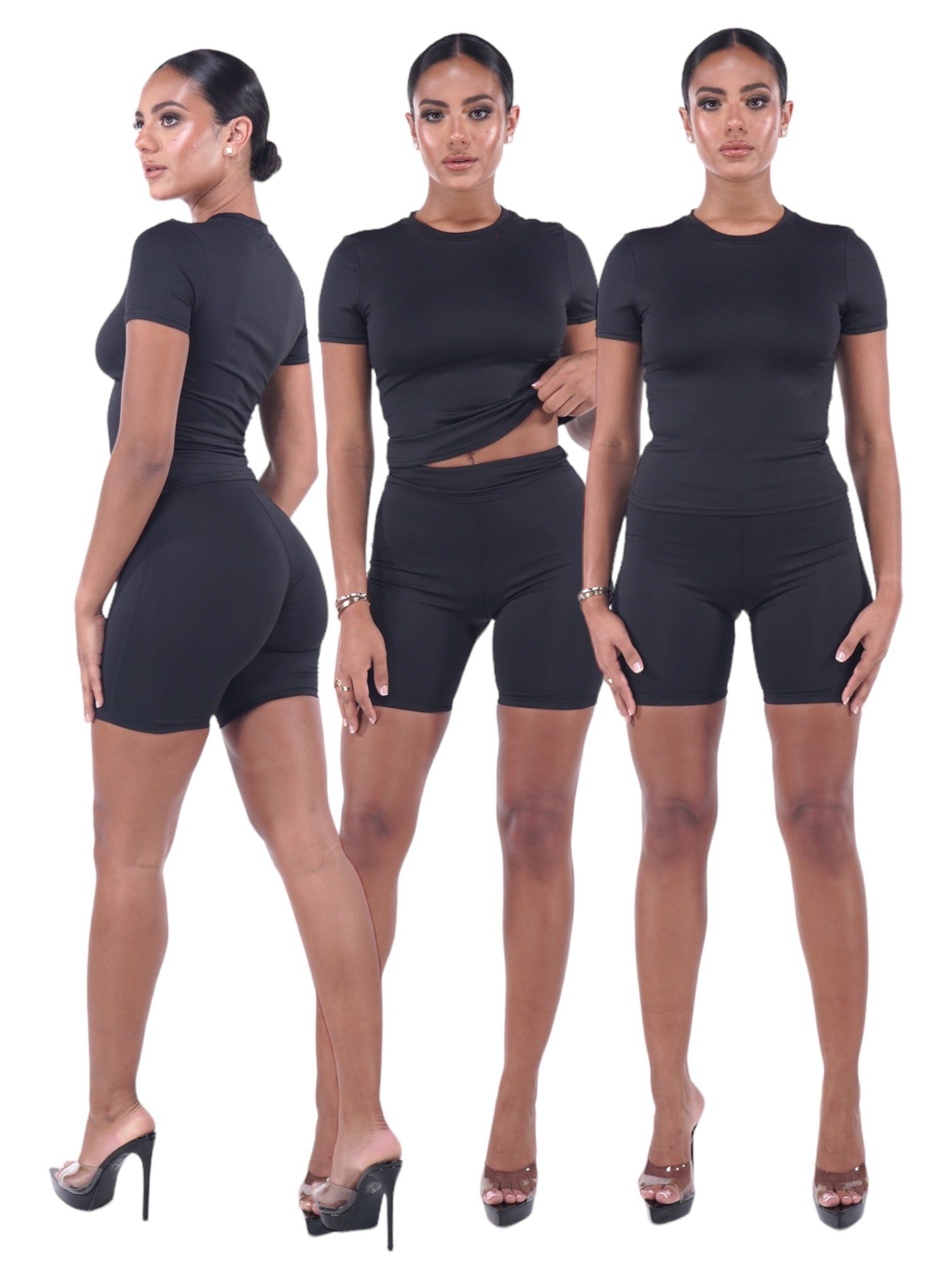 Black Signature Shorts sold by Honeyz product image thumbnail 2