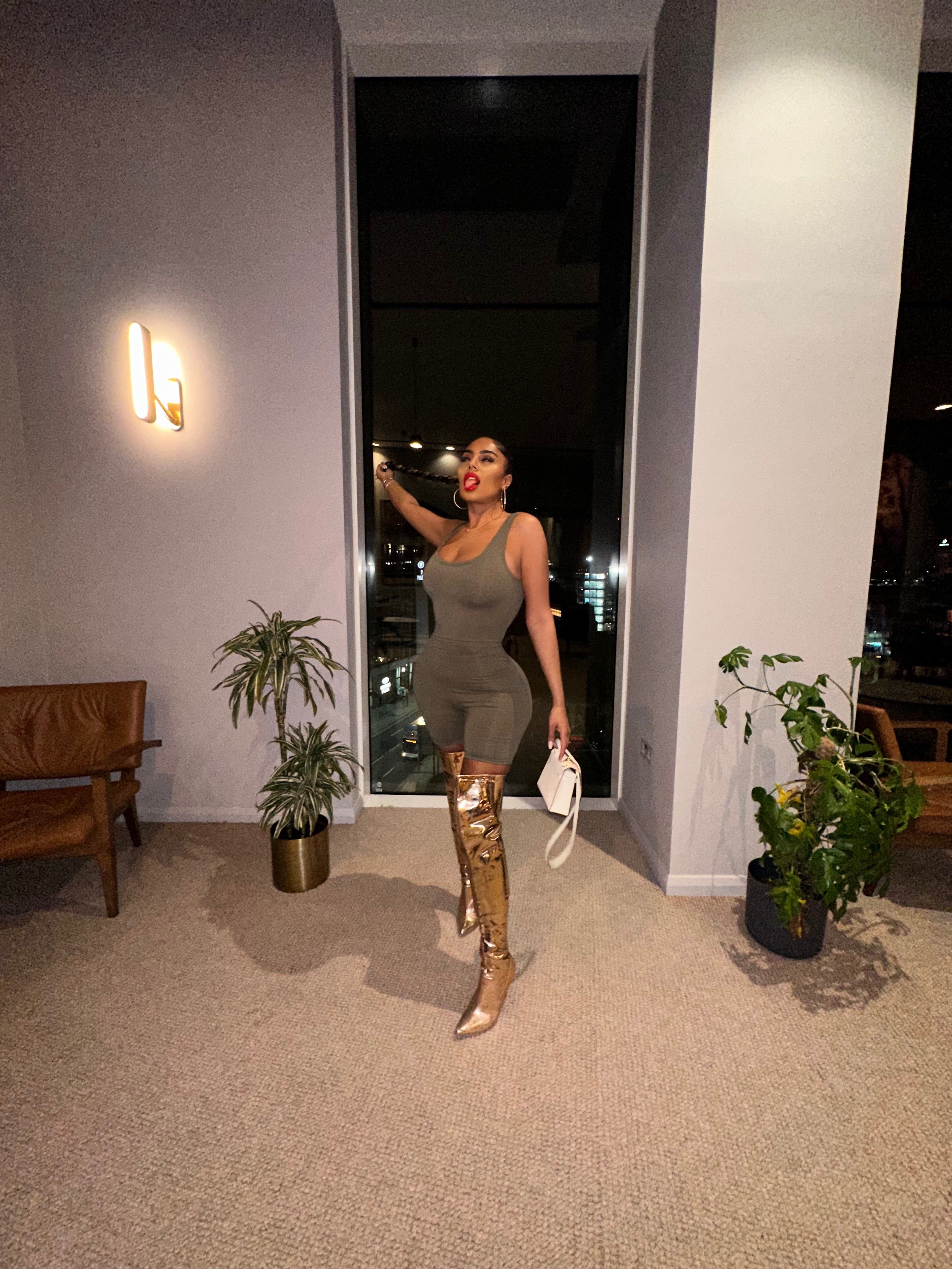 Khaki Signature Romper sold by Honeyz product image thumbnail 5