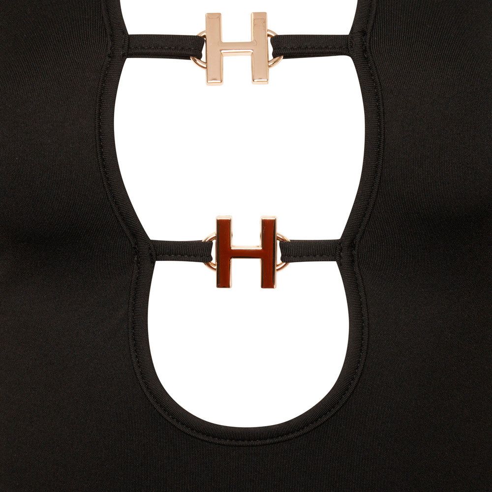 Black H Mini Dress sold by Honeyz product image thumbnail 5