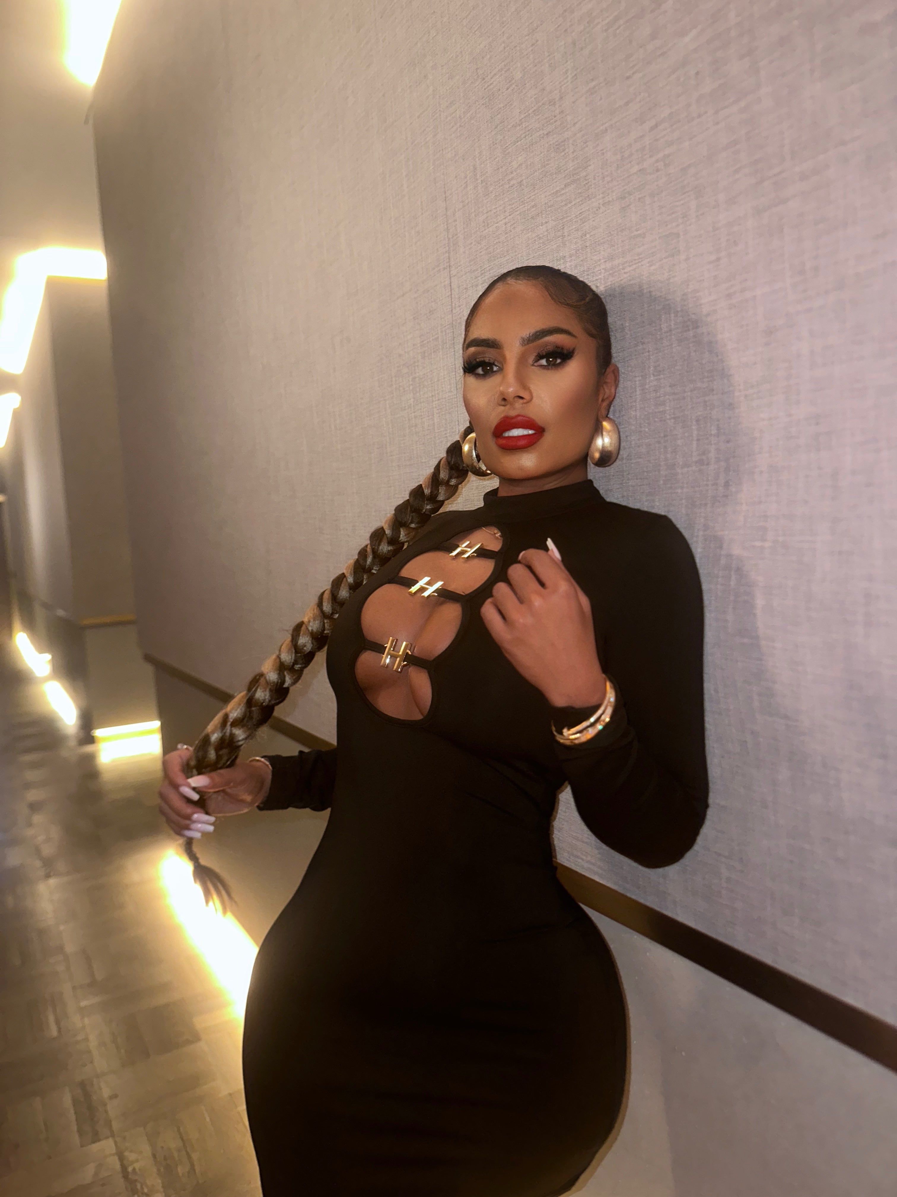 Black H Mini Dress sold by Honeyz product image thumbnail 3