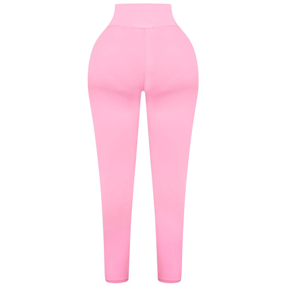 Pink High Waisted Leggings sold by Honeyz product image thumbnail 4
