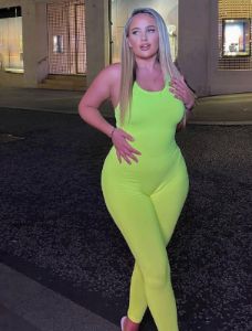 Neon Yellow Jumpsuit- 2way wear sold by Honeyz