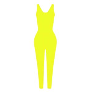 Neon Yellow Jumpsuit- 2way wear sold by Honeyz