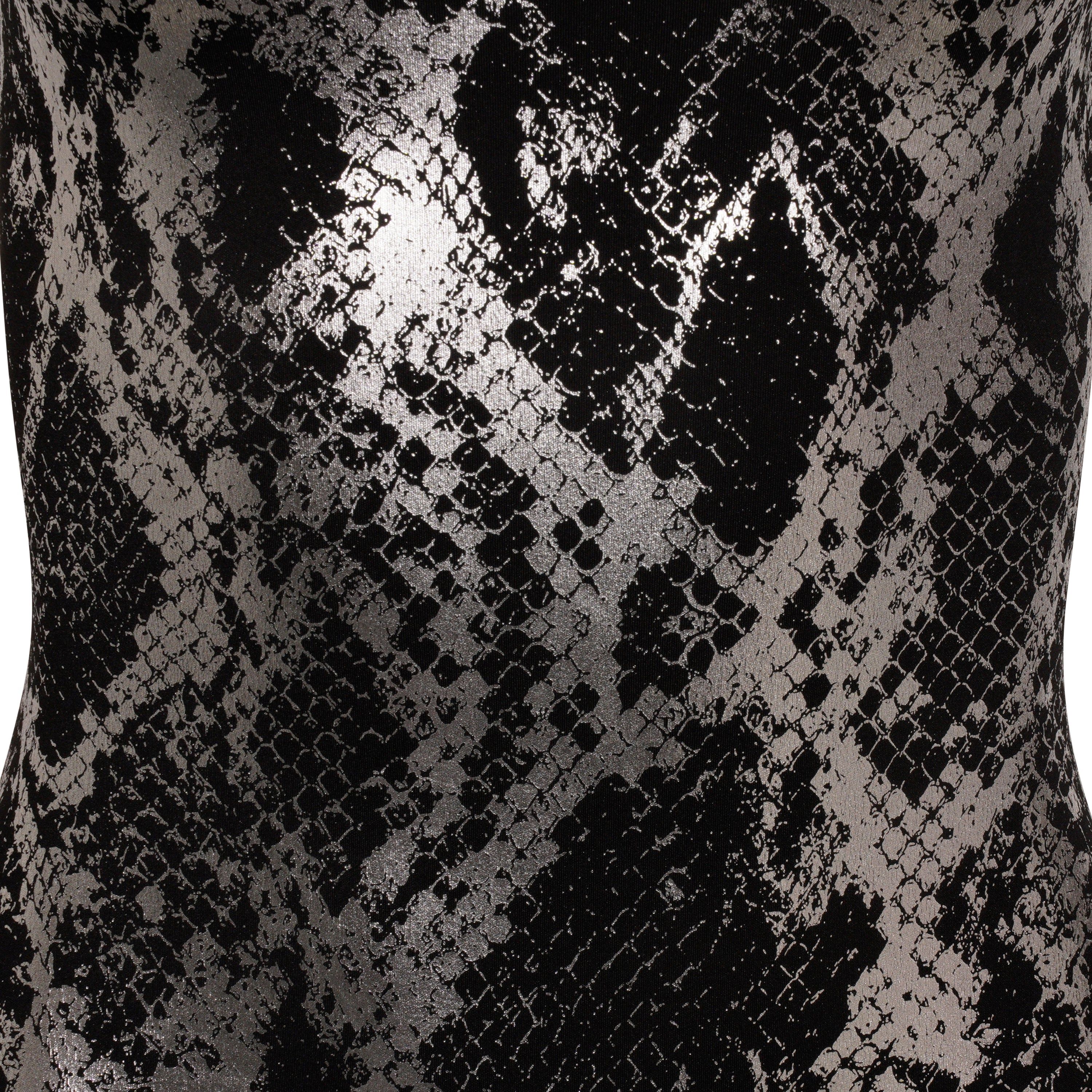 Black & Silver Glitter Backless Jumpsuit sold by Honeyz product image thumbnail 4