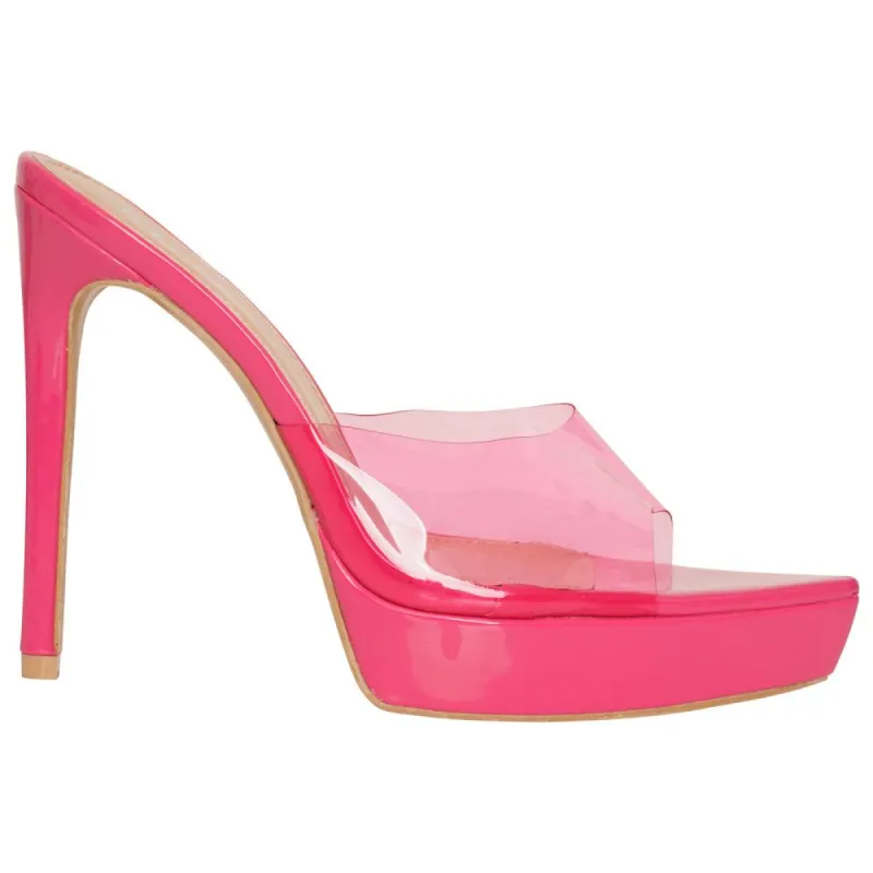 Pink Perspex Heels sold by Honeyz