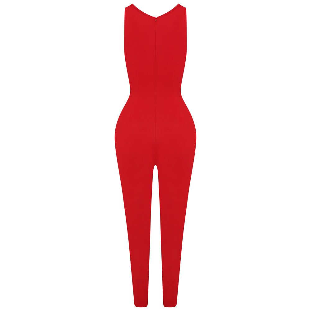 Red Jumpsuit- 2way wear sold by Honeyz product image thumbnail 4