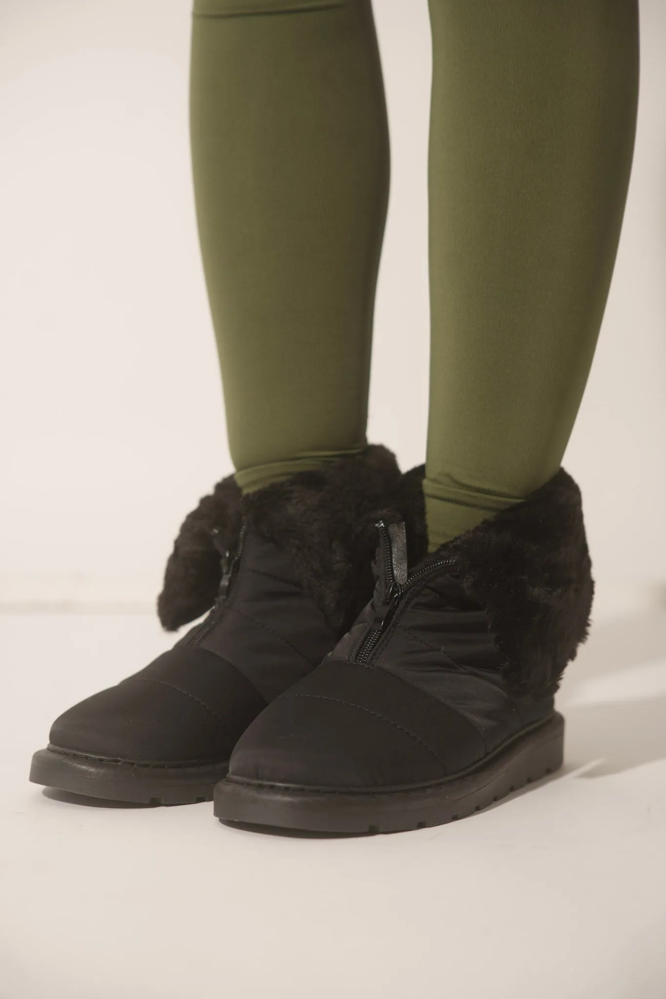 Black Fluffy Boots sold by Honeyz