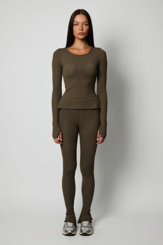 Khaki Soft Basic 2Piece sold by Honeyz