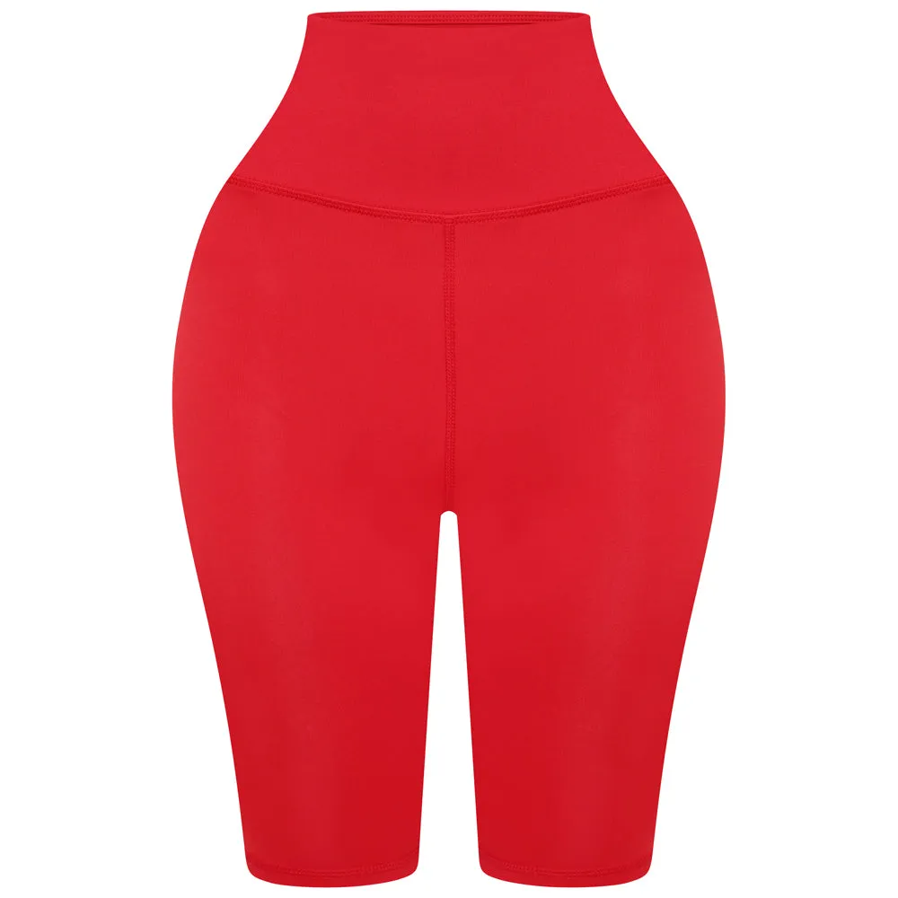 Red High Waisted Shorts sold by Honeyz product image thumbnail 5