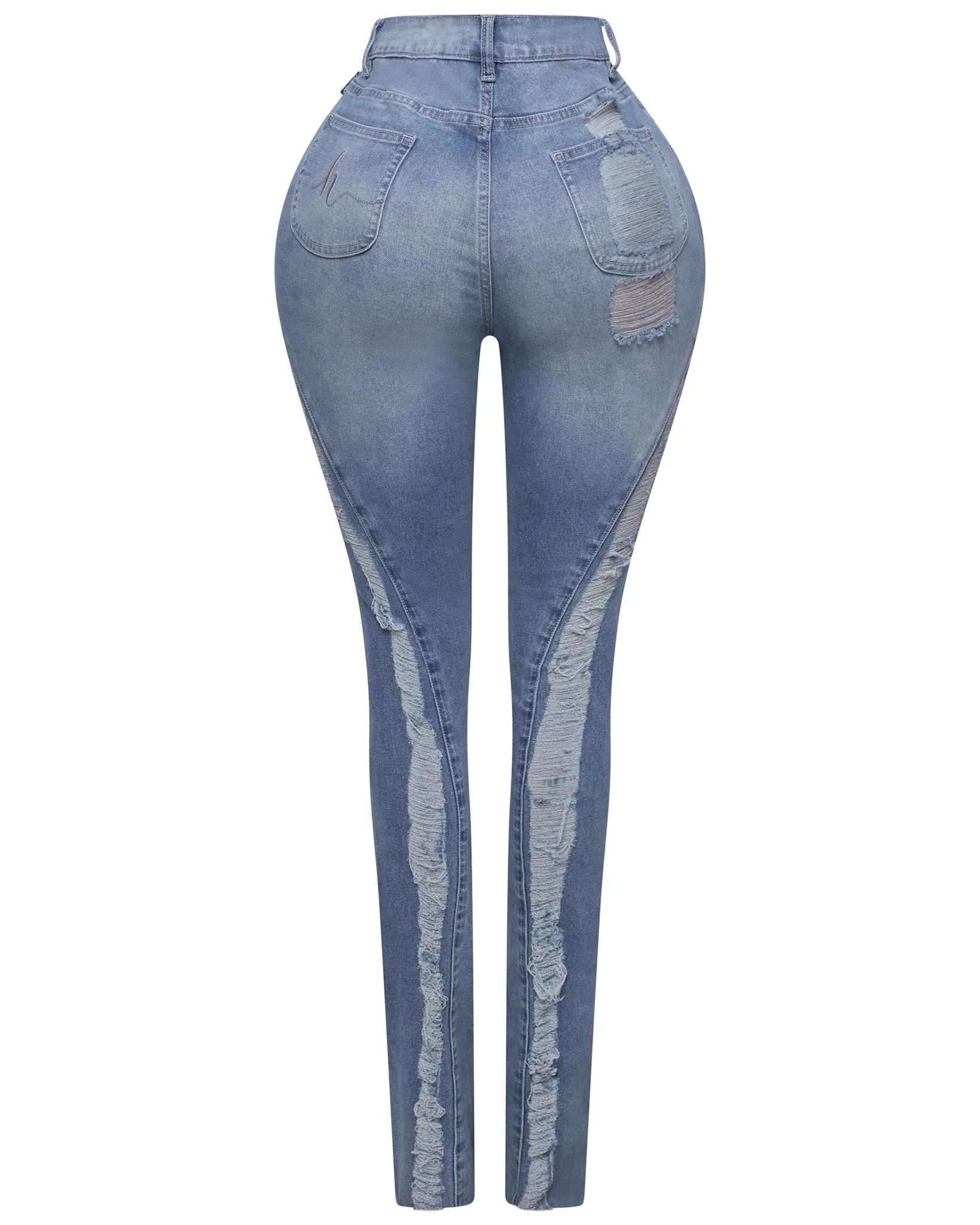Ripped Royalty Skinny Jeans sold by Honeyz product image thumbnail 3