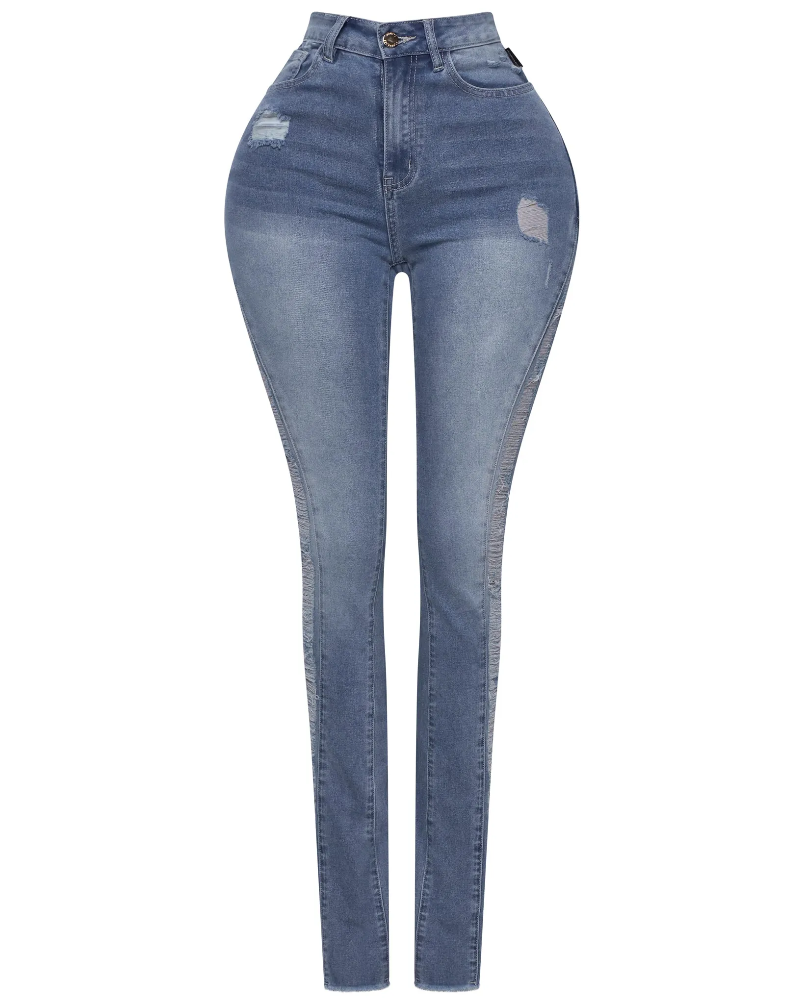 Ripped Royalty Skinny Jeans sold by Honeyz product image thumbnail 2