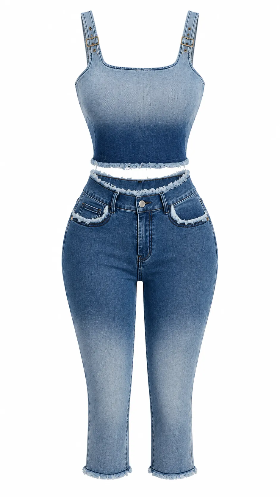 Ombré Capri Tie Me Up Set *Pre Order July 7th -15th Delivery* sold by Honeyz product image thumbnail 5