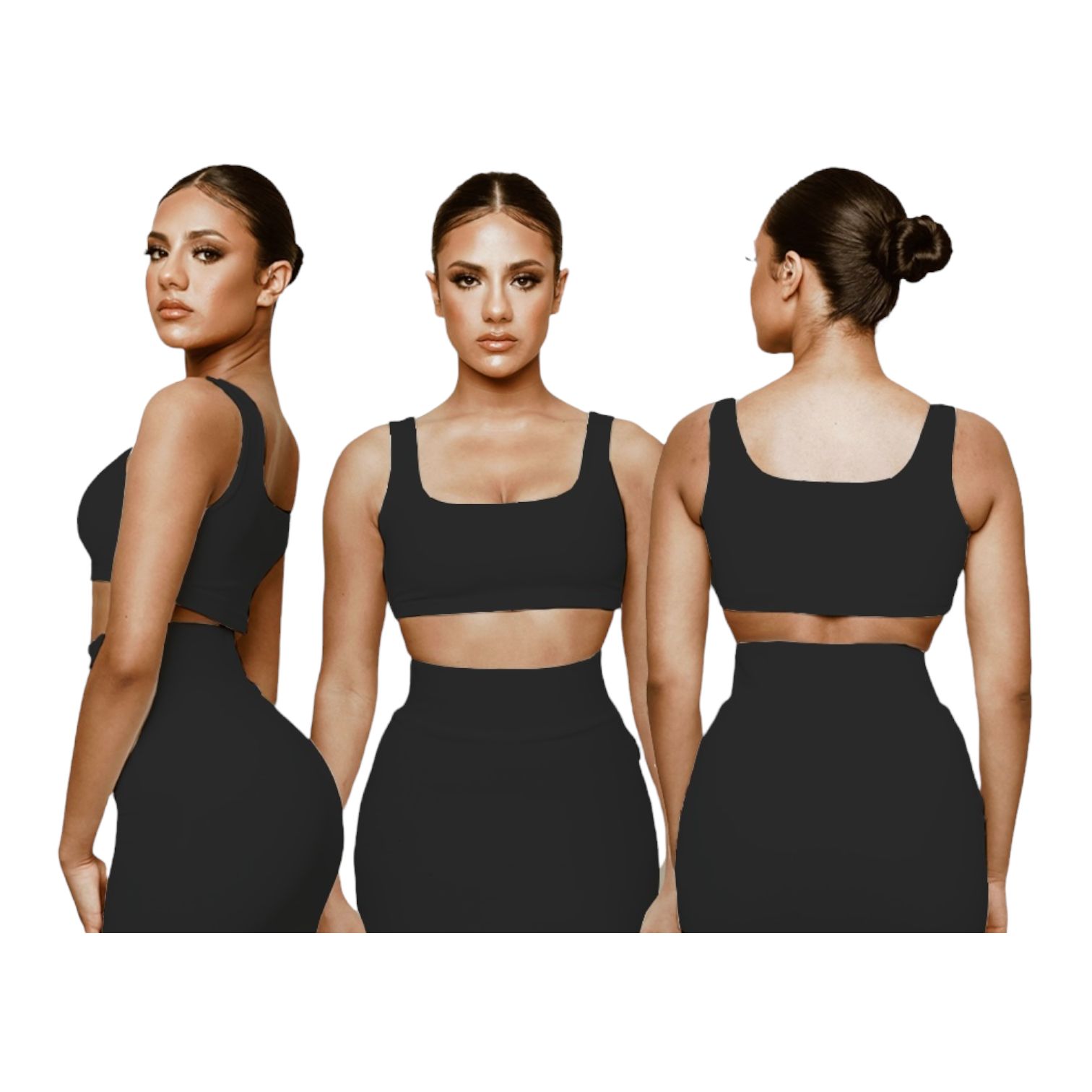 Black Soft Bandage Two Piece Mini sold by Honeyz product image thumbnail 3