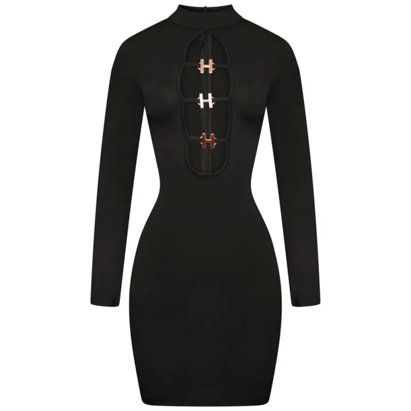 Black H Mini Dress sold by Honeyz