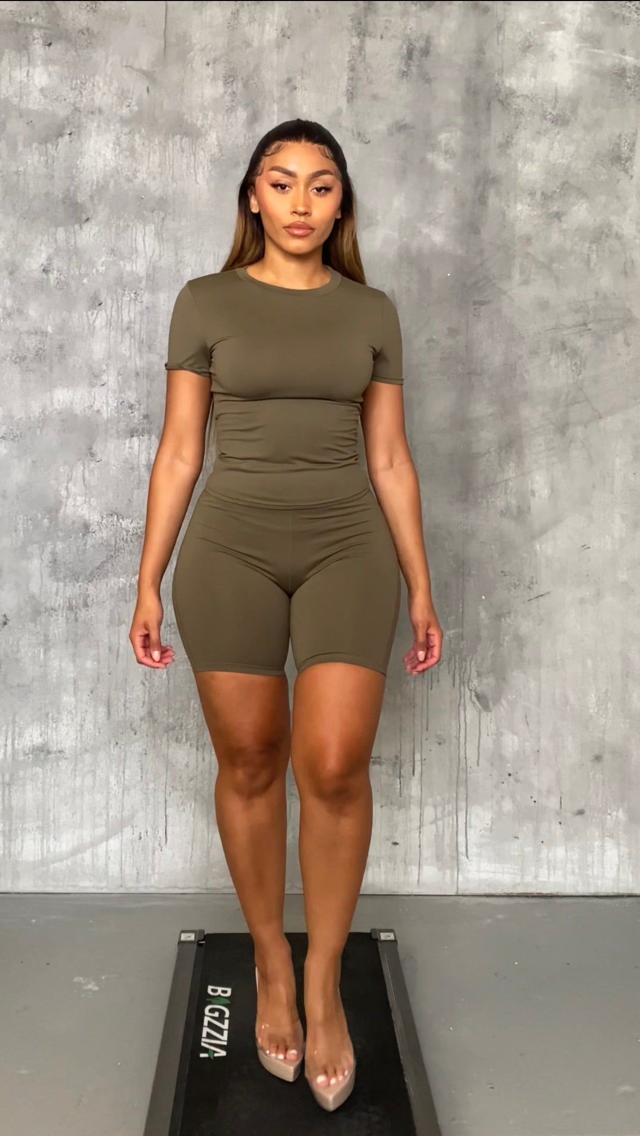 Khaki Signature Shorts sold by Honeyz product image thumbnail 3