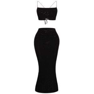 Black Glitter 2 Piece sold by Honeyz