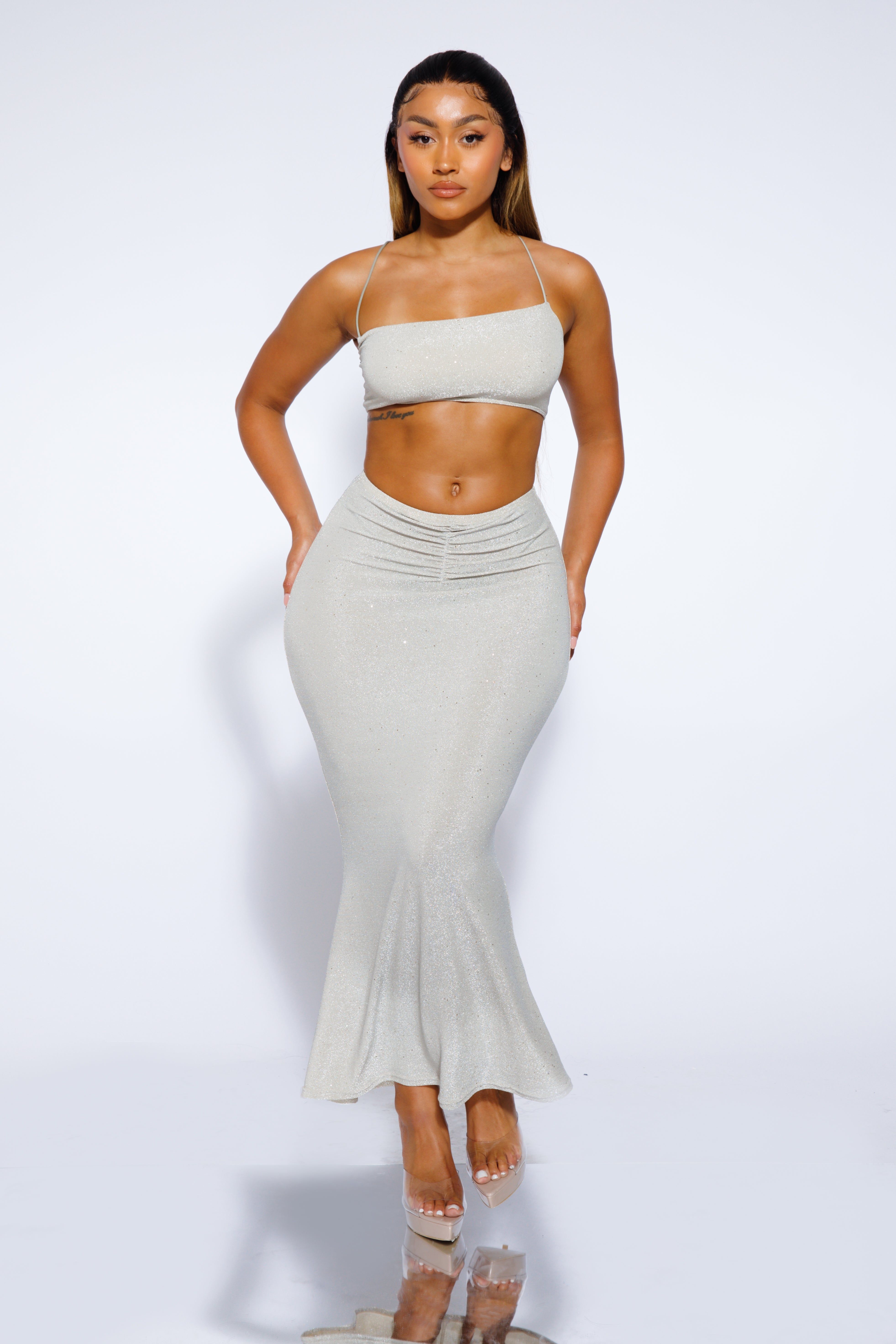 Black Glitter 2 Piece sold by Honeyz product image thumbnail 3