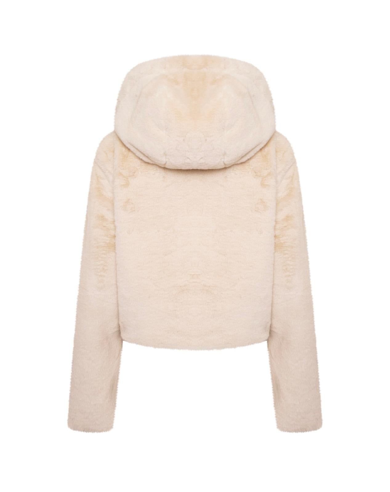 Beige Evening Faux Fur Jacket sold by Honeyz product image thumbnail 2