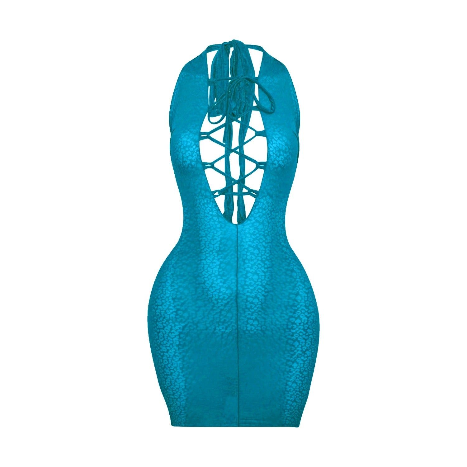 Turquoise Snake Print Mini sold by Honeyz