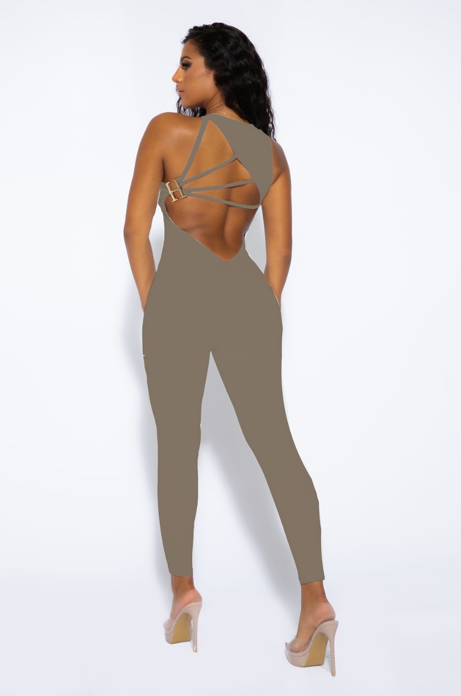 Khaki H Jumpsuit sold by Honeyz product image thumbnail 2