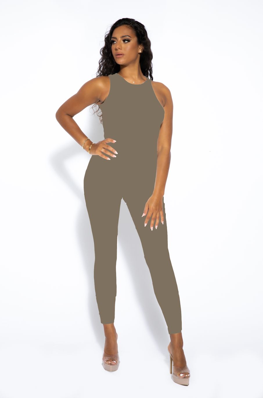 Khaki H Jumpsuit sold by Honeyz product image thumbnail 3