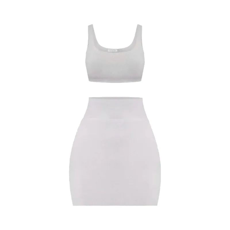 Grey Soft Bandage Two Piece Mini sold by Honeyz