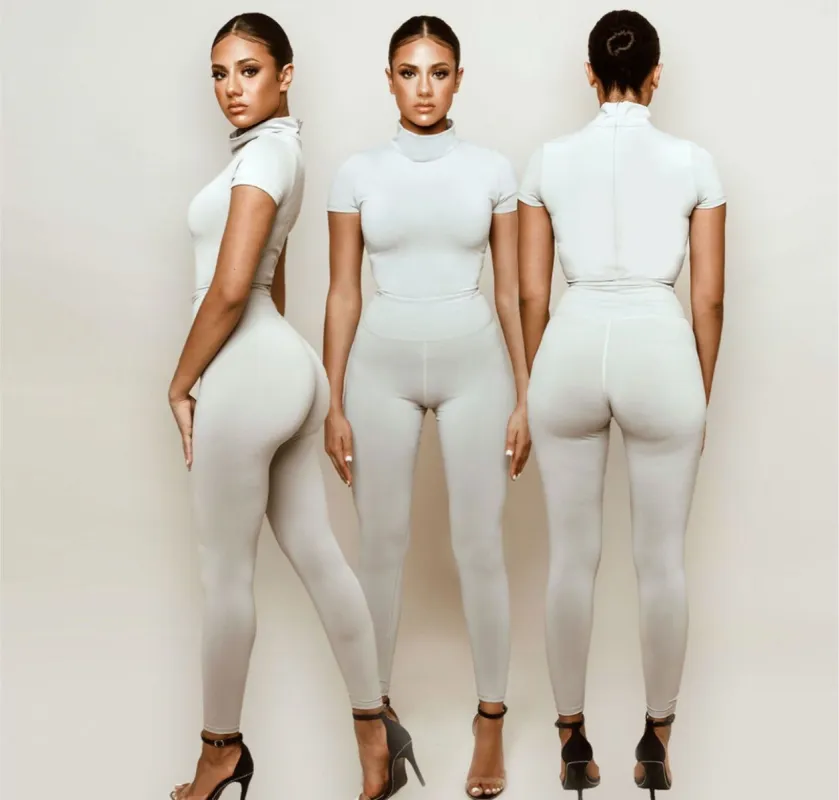 Grey High Waisted Leggings sold by Honeyz