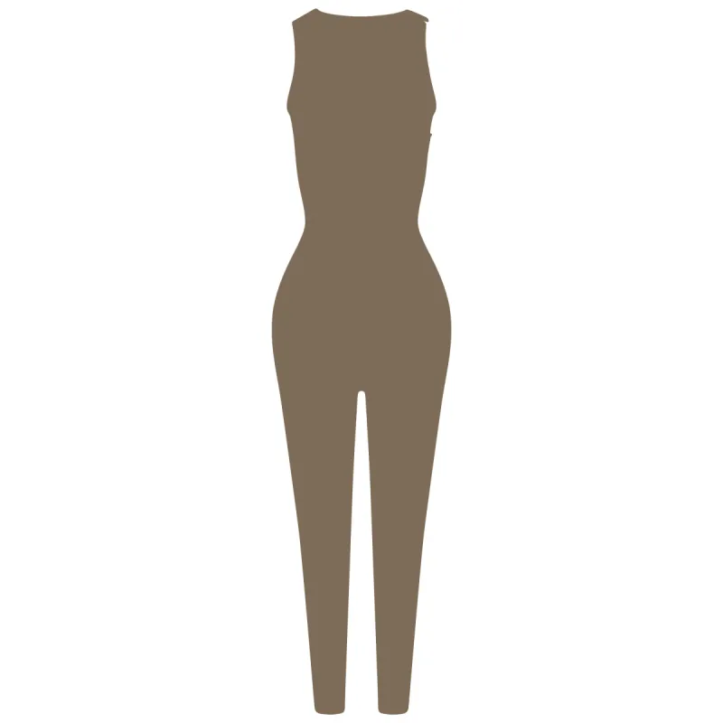 Khaki H Jumpsuit sold by Honeyz