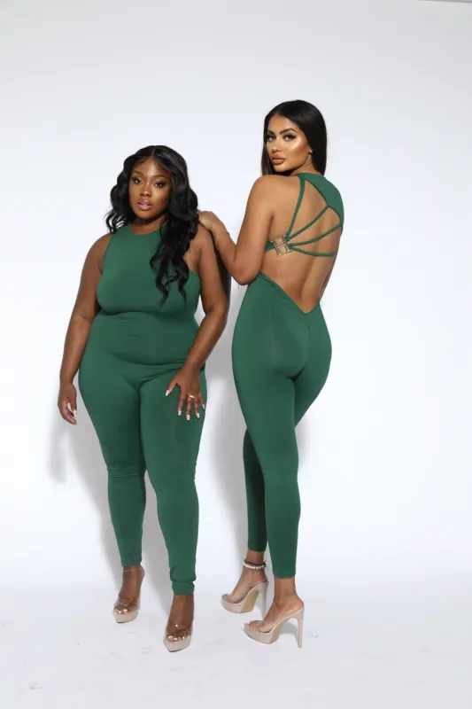 Green H Jumpsuit sold by Honeyz