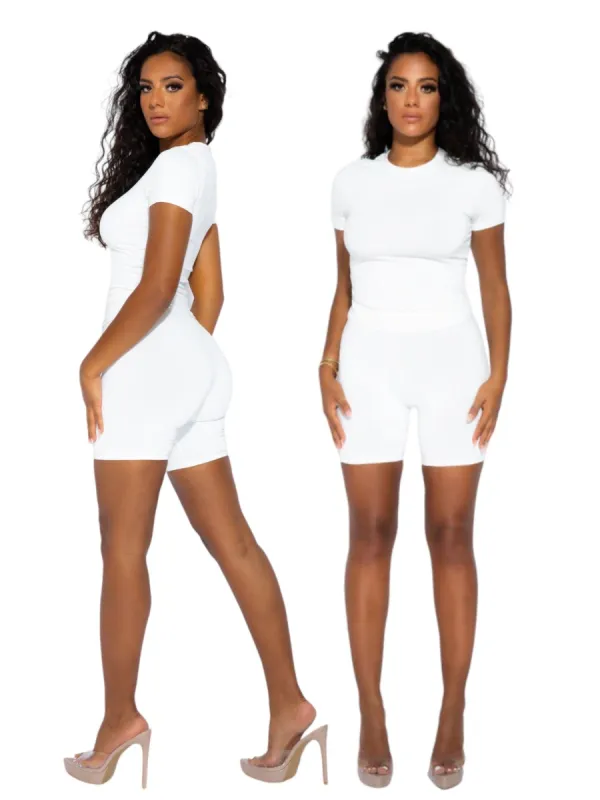 White Signature Tee sold by Honeyz