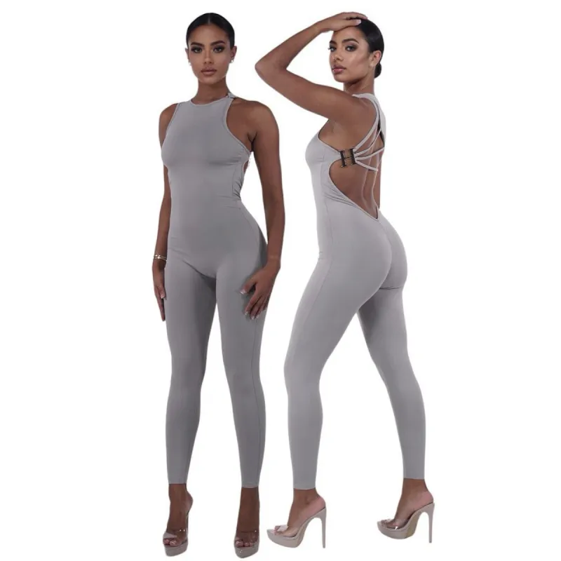 Light Grey H Jumpsuit sold by Honeyz