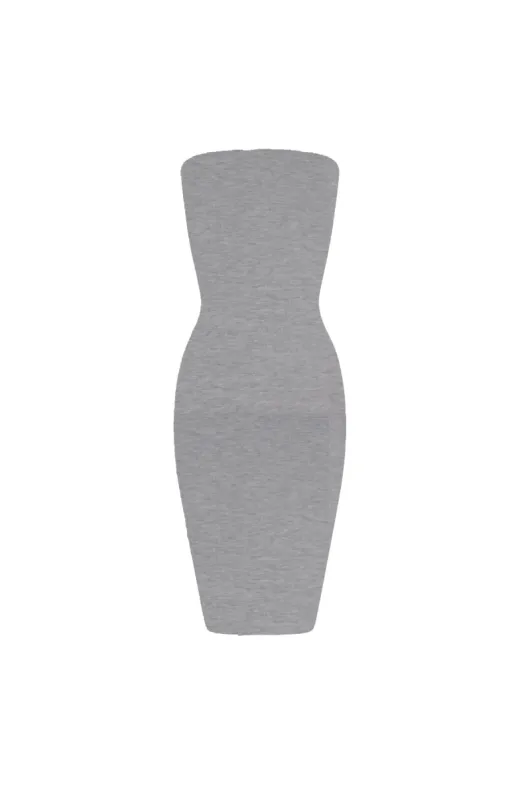 Flower Grey Boobtube Midi sold by Honeyz