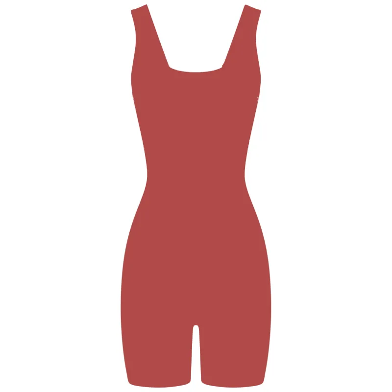 Rust Signature Romper sold by Honeyz