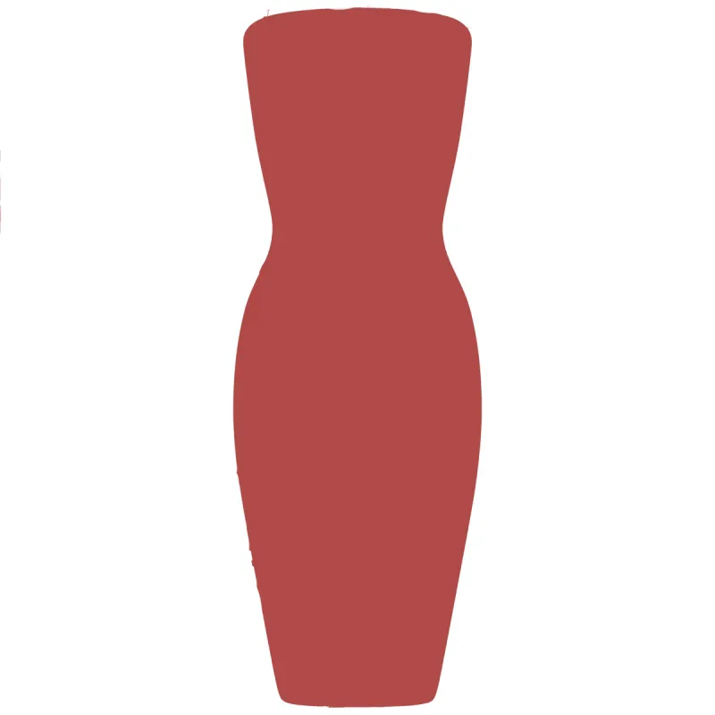 Rust Boobtube Midi sold by Honeyz
