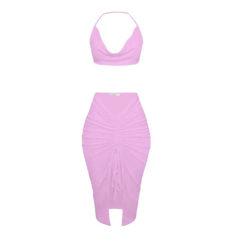 Purple Luxe Backless Set sold by Honeyz