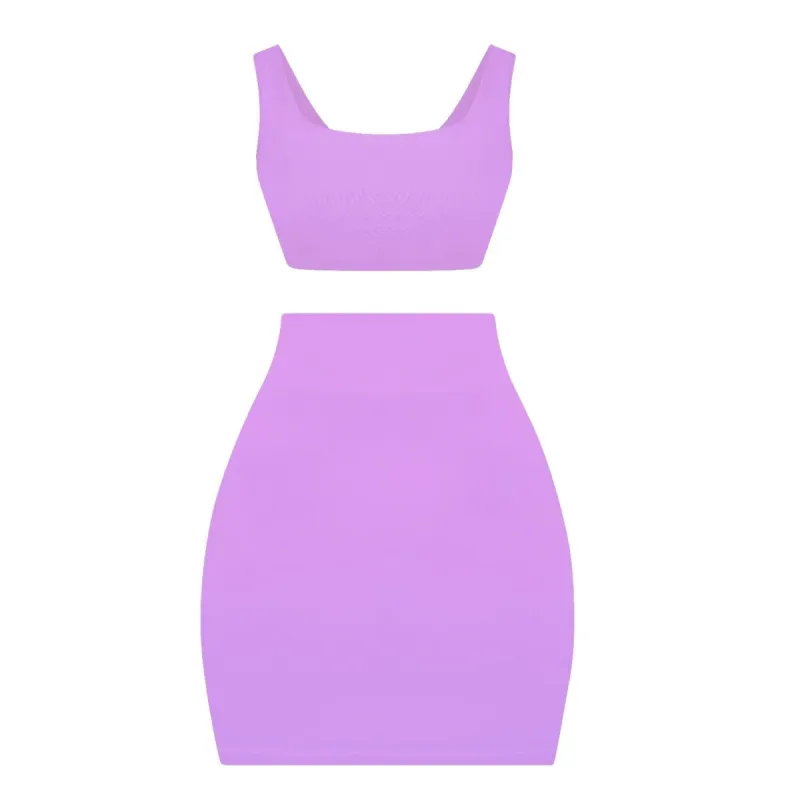 Purple Soft Bandage Two Piece Mini sold by Honeyz